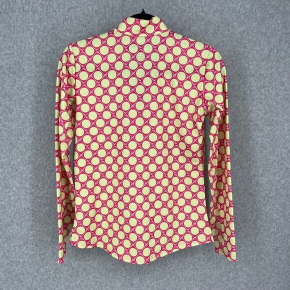 SanSoleil Womens Quarter Zip Long Sleeve Top Size XS Pink Golf Club Ball 50 UPF - Picture 4 of 11